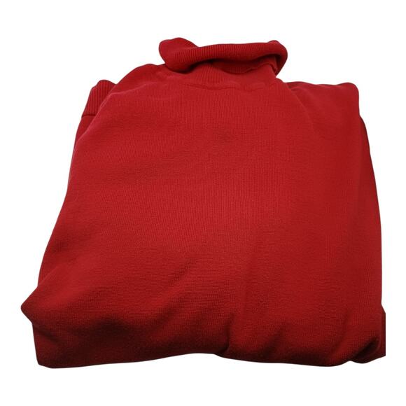 Woman Within Dark Red Turtleneck Sweater Top Plus Size 4X Long Sleeve Cotton - Picture 1 of 9